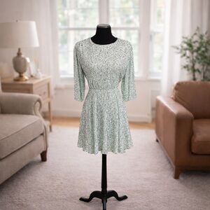 Alice + Olivia Sparkling Light Blue Mini Dress all in one sequins s
